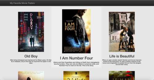 Movie Trailer Website