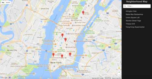 Neighborhood Mapping Website